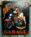 Motorhead Motorcycle Garage Tin Sign Bikers Mechanic Garage Mancave Business