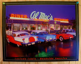 Al Macs Diner Resturant Tin Sign Classic Chevy Ford Cars Garage Man Cave E016