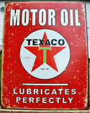 Texaco Motor Oil gas station Tin Sign Great Garage Man Cave Gift Collector