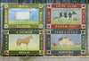 Country Animal Tin Metal Sign Set of 4 Farm Kitchen Home Sheep Horse Pig Cow