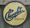 Chevrolet Tin Round Sign Man Cave Garage Chevy Corvette Motor Classic Logo