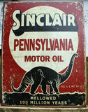 Sinclair Pennsylvania Oil and Gas Tin Metal Sign Great for Garage Man Cave Business