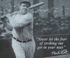 Babe Ruth Tin Sign Baseball Yankee MLB World Series New York Yankees Bronx