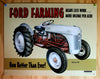 Ford Farming 50s Tractor New Tin Metal Sign Red & White Model 1903-1953