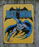Batman DC Comics Tin Metal Sign Comic Book Superhero Vintage Retro Style Robin