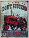 Farmall Tin Metal Sign Farm Tractor Country Barn International Harvester IH Barn