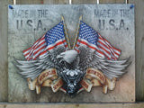 Made in the USA World Class Motorcycles Tin Metal Sign Man Cave Garage Bike