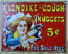 Klondike Cough Nuggets Ad Tin Sign Classic Vintage Style Medicine Ad Red B021