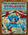 Captain America Tin Sign Marvel Comic Book The Avengers Jack Kirby Stan Lee