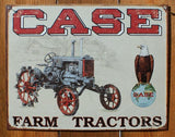 Case Farm Tractors Tin Sign Barn Country Home Decor Farming Equipment Eagle