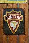 Pontiac Indian Head Logo Tin Sign Firebird Trans AM G8 GTO Judge Banshee GT