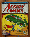 Action Comics Superman No. 1 Tin Sign Detective Comics DC Comic Book Hero