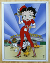 Betty Boop Car Hop Tin Metal Sign 1950's Classic Dinner Root Beer Stand