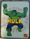 Marvel Incredible Hulk Tin Sign Man Cave Bar Bruce Banner Garage Green Comic