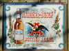 Anheuser Busch Budweiser American Eagle Bud Tin Metal Sign Garage Bar Beer Alcohol