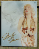 Marilyn Monroe Tin Metal Sign Blonde Bombshell Classic Hollywood Movie Star Pin Up