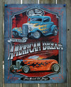 American Dream Tin Sign Man Cave Garage Hot Rod Muscle Car Rat Rod V8 Drag
