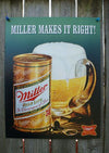 Miller High Life Tin Sign Man Cave Garage Bar Beer Witch Alcohol Milwaukee
