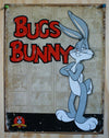 Bugs Bunny Looney Tunes Warner Bros Tin Sign Rabbit Cartoon Childs Birthday