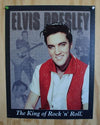 Elvis Presely King of Rock n Roll Tin Sign 50's Sun Records Graceland Music