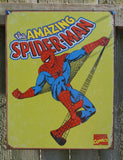 Marvel Comics Amazing Spiderman Comic Book Tin Metal Sign Web Slinger Retro