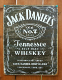 Jack Daniels Tennessee Whiskey Tin Metal Sign Liquor Bar Man Cave Garage Decor
