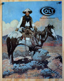 Colt Tex and Patches Tin Metal Sign Cowboy Western Country Home Horse Gun Rifle
