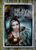 Heavy Metal Magazine New York Statue of Liberty Tin Metal Sign Comic Pinup