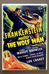 Frankenstein meets The Wolf Man Refrigerator FRIDGE MAGNET Lon Chaney