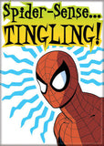 Spiderman spider sense tingling Marvel comic book superhero FRIDGE MAGNET G14