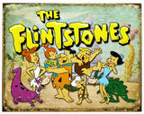 The Flintstones Hanna Barbera Tin Sign Childhood Birthday Cocoa Pebbles Dino