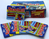 Topps 1989 Yearbook Sticker Baseball Cards Vintage 5 PACKS MLB wax pack from box