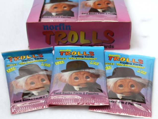 3 Packs of Vintage Norfin Trolls Trading Cards 80s 90s Troll ...