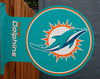 Double Sided Miami Dolphins Flange Tin Metal Sign NFL Football Team Sports F095