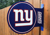 Double Sided New York Giants Flange Tin Metal Sign NFL Football Team Sports NY