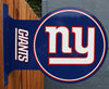 Double Sided New York Giants Flange Tin Metal Sign NFL Football Team Sports NY