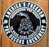 America's Freedom The 2nd Second Amendment Tin Metal Sign USA  Arms Gun Rights