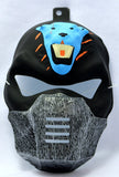 Vintage Ninja Halloween Mask Bear Warrior Black Blue Bear Rubies Y109 Costume