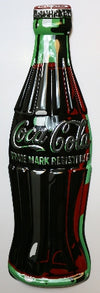 Large Coca Cola Bottle Premium Embossed Metal Sign Coke Pop Soda Ande Rooney