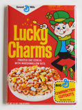 Lucky Charms cereal box FRIDGE MAGNETretro Leprechaun shamrock 4 leaf clover