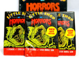 3 Packs of Vintage Topps Little Shop of Horrors Wax Pack Trading Cards 1986