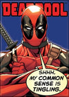Marvel Comics Deadpool My Common Sense Is Tingling FRIDGE MAGNET Avengers I25