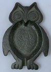 Vintage Styled Cast Iron Primitive Owl Ashtray Coin Dish Unique Metal Tray