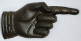 Vintage Styled Large Cast Iron Sign This Way General Store Amusement Park Hand w Cuff