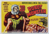 3D Robot Monster Movie Poster FRIDGE MAGNET Cult Classic Sci Fi Vintage Style