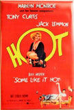 Some Like It Hot Movie Poster FRIDGE MAGNET Marilyn Monroe Jack Lemon Vintage Style Hollywood