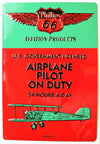 Phillips 66 Aviation Airplane Pilot on Duty Premium Embossed Metal Sign Ande Rooney