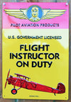 Pilot Aviation Flight Instructor on Duty Airplane Premium Embossed Tin Sign Ande Rooney