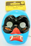 Vintage Blue Phantom Vampire Halloween Mask Masked Hero 1960s 1967 Medica Safety Glow