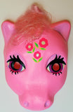 Vintage My Little Pony  Halloween Mask Pink Flowers Plastirama Hasbro Bradley Rare Import